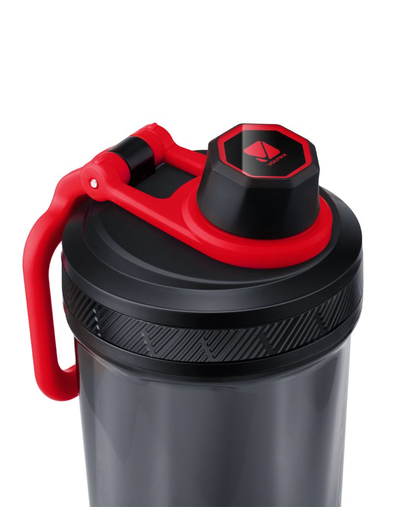 VOLTRX Gallium Electric Shaker Bottle Hot Red VOLTRX®